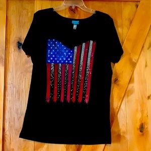Cowgirl Hardware XXL Rhinestone American Flag
